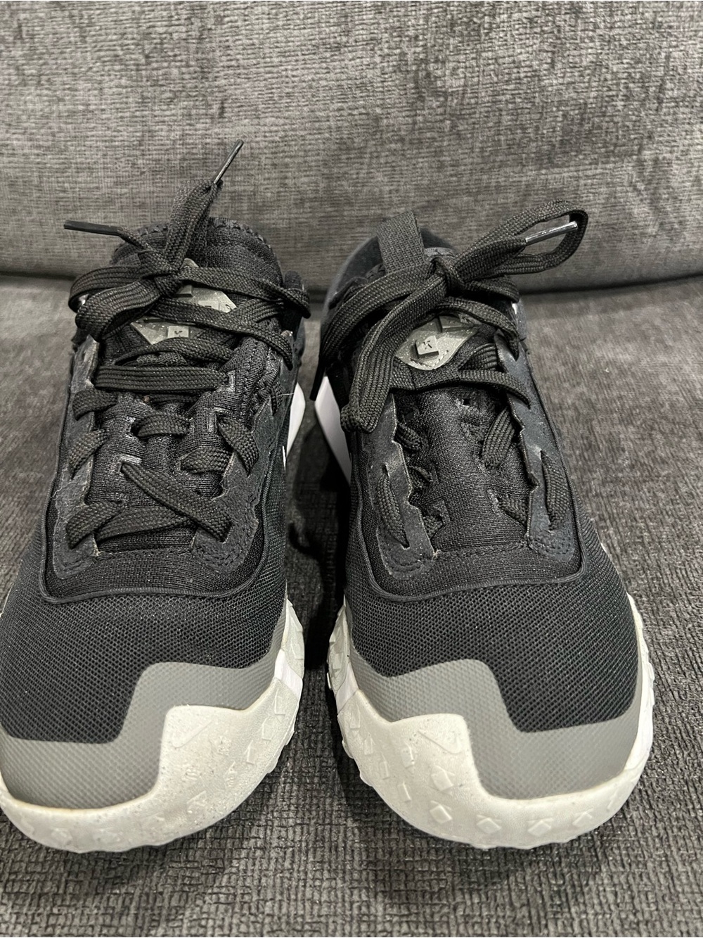 Nike  Black and Gray Sneakers with White Soles